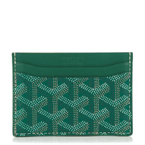 green goyard cardholder|goyard st sulpice card holder.